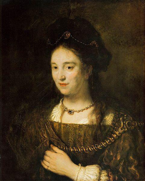 Rembrandt Peale Saskia van Uylenburgh oil painting picture
